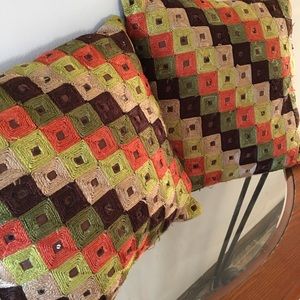 2 Pier One Decorative Pillows